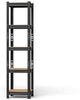 JEOBEST Schwerlastregal Kellerregal, Lagerregal 150 x 37 x 37 cm, Metall, Keller/Garage /Lager, 1/2-tlg, 5 MDF-Platten Kellerregal, Steckregal (Schwarz) Bild 4