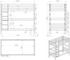 Vipack 'Pino' hohes Etagenbett 90x200 cm, natur, Kiefer massiv, inkl. Bettschublade Bild 3