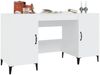 vidaXL Schreibtisch Hochglanz-Weiß 140x50x75 cm Holzwerkstoff 812777 Bild 4