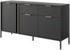 Kommode Lars 153 3D2S (Farbe: Anthrazit / Anthrazit + Gold) Bild 3