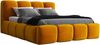 Polsterbett DONA 120x200 ohne Matratze mit Bettkasten und Lattenrost. Farbe: Senf 8 Bild 4