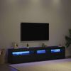 vidaXL TV-Schränk 2 pcs Schwarz Eichen-Optik 195 x 35 x 40 cm 3332494 Bild 5