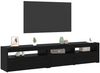 vidaXL TV-Schränk 2 pcs Schwarz Eichen-Optik 195 x 35 x 40 cm 3332494 Bild 3