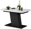 Esstisch Fenaro Weiß/Schwarz 120 x 80 cm ausziehbar Vicco Bild 5