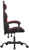 vidaXL Gaming-Stuhl Drehbar Schwarz und Weinrot Kunstleder [349526] Bild 4