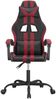 vidaXL Gaming-Stuhl Drehbar Schwarz und Weinrot Kunstleder [349526] Bild 3