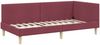 vidaXL Eckbettgestell Weinrot 90 cm x 200 cm Stoff und Sperrholz 42016192 Bild 4