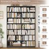 Homfa Bücherregal 212 cm hoch Standregal Bücherschrank Regal, mit 14 Fächern Raumteiler Aufbewahrungsregal 116x28,5x212 cm schwarz Bild 4