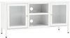 vidaXL TV-Schrank Weiß 105x35x52 cm Stahl und Glas 336059 Bild 2
