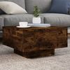 Couchtisch, Sofatisch mit LED-Leuchten Räuchereiche 55x55x31 cm Bild 2