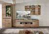 Wohnwand >Bellano< in Viking Oak Dekor, MDF, Spannplatte - 322x202x44cm (BxHxT) Bild 1