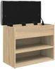 vidaXL Schuhbank Sonoma-Eiche 62x32x50 cm Holzwerkstoff 835098 Bild 5