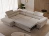 GRAINGOLD Ecksofa mit Bettfunktion, Bettkasten, Einstellbaren Kopfstützen, Velvet-Stoff, Beige, Rechts Bild 4