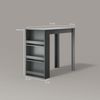 Livinity® Bartisch Regusa, Anthrazit, 57 x 117 cm (1-St) Bild 3