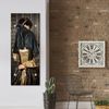 Queence Garderobe - "Victoire" Druck auf hochwertigem Arcylglas inkl. Edelstahlhaken und Aufhängung, Format: 50x120cm Bild 2