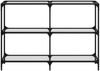 vidaXL Konsolentisch mit Glasplatte Transparent 118,5x30x81 cm Stahl 846030 Bild 4