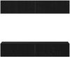 vidaXL TV-Schrankset 4 pcs Schwarz Eichen-Optik 80 x 30 x 30 cm 3333051 Bild 5