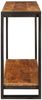 vidaXL Konsolentisch mit Regal Braun 90 x 33 x 75 cm Massivholz Mango 4104736 Bild 4