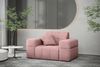 Sofaset Designersofa NANCY 3-2-1 in Stoff Perfekt Harmony Altrosa Bild 3