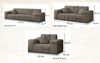 Sofaset Designersofa NANCY 3-2-1 in Stoff Perfekt Harmony Altrosa Bild 2
