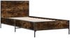 vidaXL Bettgestell Räuchereiche 90x190 cm Holzwerkstoff und Metall 845564 Bild 3