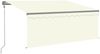 vidaXL Markise Automatisch Einziehbar mit Volant 3x2,5 m Creme 3069387 Bild 2