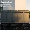 STEELSØN 'Thoria' Mülltonnenbox 5er je 240 Liter, anthrazit, Mülltonnenverkleidung aus Stahl, wetterfest, 125x80x337 cm, Müllbox mit Pflanzendach für 5 Tonnen Bild 4
