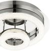 LED Deckenleuchte, Kristalle klar, Chrom, 28 cm Bild 4