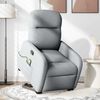 vidaXL Massagesessel mit Aufstehhilfe Hellgrau Stoff 3302982 Bild 2