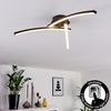 »Viaso« dimmbare aus Metall in schwarz, längliche Deckenlampe, 1x18 Watt, 3000-6000 Kelvin, max. 1900 Lumen, dimmbar über herkömmlichen Lichtschalter Bild 3