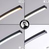»Viaso« dimmbare aus Metall in schwarz, längliche Deckenlampe, 1x18 Watt, 3000-6000 Kelvin, max. 1900 Lumen, dimmbar über herkömmlichen Lichtschalter Bild 4