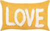 Kissen 2er Set Mit Aufschrift LOVE Baumwolle 30 x 50 cm Gelb Bild 4