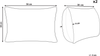 Kissen 2er Set Mit Aufschrift LOVE Baumwolle 30 x 50 cm Gelb Bild 2