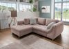Polsterecke >Allin< in rosa / silber, Cord - 250x66x190cm (BxHxT) Bild 2