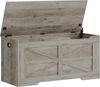 Schuhbank, Sitzbank mit Stauraum, Sitztruhe, 100 cm Lift-Top Storage Organizer mit 2 Stabilen Scharnieren, Schuhbank für Eingangsbereich, Schlafzimmer, Wohnzimmer, Helles Elfenbein Bild 2