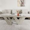 Couchtisch, 'Pipra', 40 x 60 x 110, Travertin Bild 3