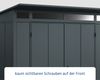 Hörmann Ecostar Metall-Gerätehaus Elegant mit Pultdach Typ 2, 238x238 cm , anthrazitgrau, 5,7 m²,2-flüglige Tür Bild 4