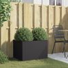 vidaXL Pflanzkübel Schwarz 62x47x46 cm Stahl 841601 Bild 3