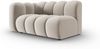 Micadoni Modulares Sofa Lupine 2-Sitzer Links Samtstoff Salvador Beige Bild 2