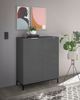 Kommode >Santorin< inkl. Gestell, in Anthrazit - 90x112x40cm (BxHxT) Bild 3