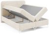 Boxspringbett Schlafzimmerbett EMILIO PREMIUM 140x220cm Stoff Poso Creme Bild 4
