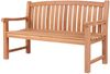 deVries Gartenbank Sitzbank Woodie 150 cm, Teakholz - extrabreit - Armlehnen, geschwungende Rückenlehne Bild 4