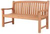 deVries Gartenbank Sitzbank Woodie 150 cm, Teakholz - extrabreit - Armlehnen, geschwungende Rückenlehne Bild 3