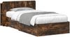 vidaXL Bettgestell mit Stauraum Geräucherte Eiche 80x200 cm 3433706 Bild 2