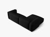 Micadoni Ecksofa Martina 2-Sitzer Links Strukturierter Stoff Schwarz Bild 4