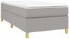 vidaXL Boxspringbettgestell Hellgrau 90x190 cm Stoff 3120921 Bild 3