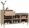 vidaXL Schuhregal Sonoma-Eiche 102x36x60 cm Holzwerkstoff 821207 Bild 5