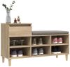 vidaXL Schuhregal Sonoma-Eiche 102x36x60 cm Holzwerkstoff 821207 Bild 4