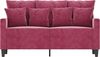 vidaXL 2-Sitzer-Sofa Weinrot 120 cm Samt 359297 Bild 3