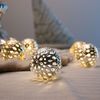 Lichterkette, Kupferkugeln, 20x LED, Länge 220 cm Bild 2